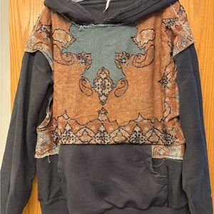 Free People Distressed Hoodie
